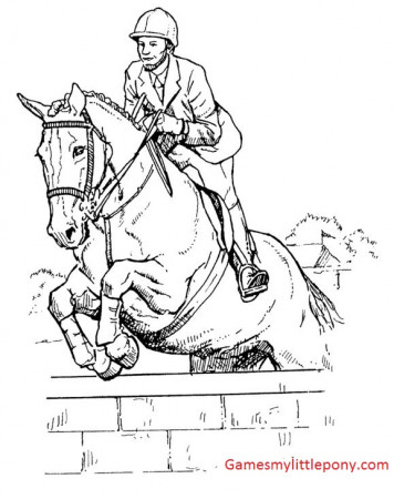 Horse Coloring Riding Coloring Page - My Little Pony Coloring Pages
