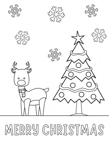 50 Free Christmas Coloring Pages for Kids - Prudent Penny Pincher