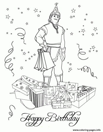 Kristoff From Frozen Movie Colouring Page Coloring Pages Printable
