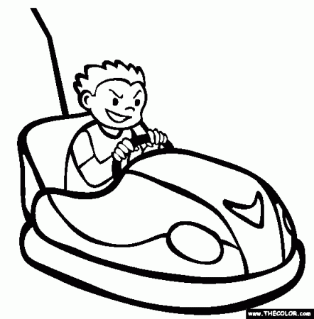 Amusement Park Online Coloring Pages