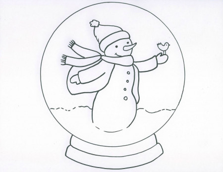 Free Snow Globe Coloring Page, Download Free Clip Art, Free Clip Art on  Clipart Library