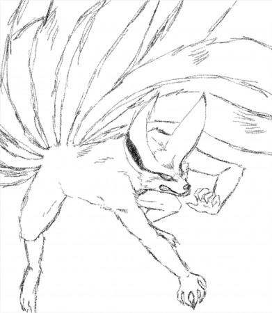 Naruto Nine Tail Fox Coloring Pages (Page 2) - Line.17QQ.com