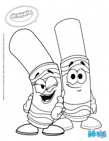 Crayola 6 coloring pages - Hellokids.com