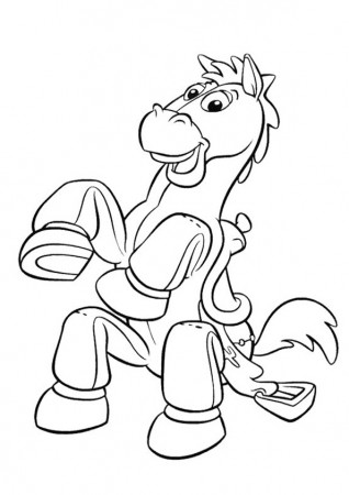 Coloring Pages | Toy Story Bullseye Play Her Coloring Page