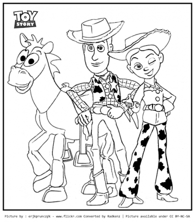 Jessie and bullseye coloring pages