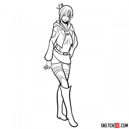 How to draw Annie Leonhardt | Attack on Titan - Sketchok easy drawing guides