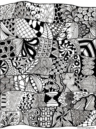 Print adult zen anti stress abstract to print Coloring pages