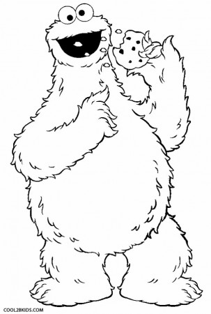 Cookie Monster Coloring Page - Coloring Pages for Kids and for Adults