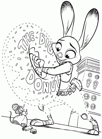 Judy Hopps coloring pages to download and print for free