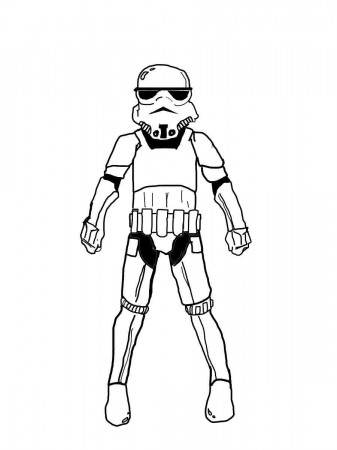 Stormtrooper coloring page - Free printable