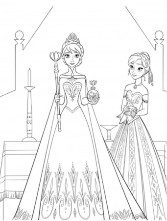 elsa and anna colouring pages image | coloringz.com | Elsa coloring pages,  Disney princess coloring pages, Princess coloring pages