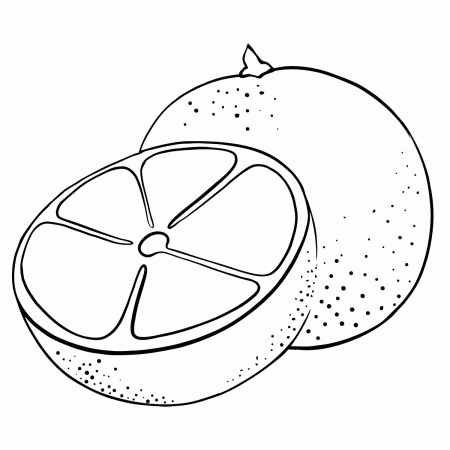 Coloring page Grapefruit for Kids - Play online for Free