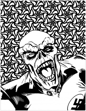Red Skull Coloring Pages (Page 1) - Line.17QQ.com