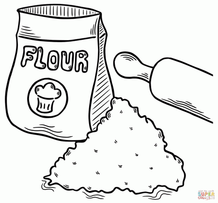 Wheat Flour coloring page | Free Printable Coloring Pages