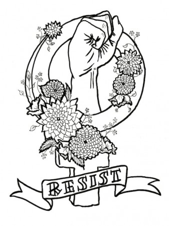 Feminist Killjoy Adult Coloring Pages ...