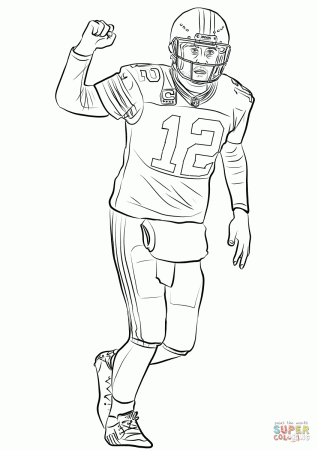 Football Player Coloring Pages Printable for Free Download