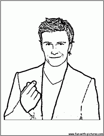 David Beckham Coloring Page