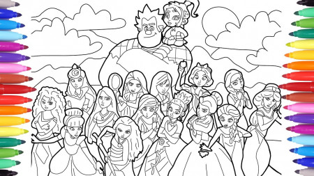 Ralph Breaks the Internet Wreck-It Ralph 2 Coloring Pages for Kids, Disney  Princesses Coloring Pages - YouTube