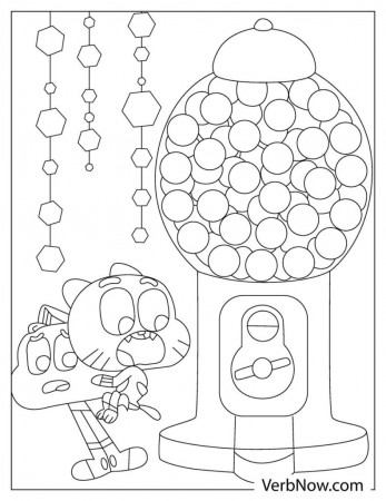 Free GUMBALL Coloring Pages & Book for Download (Printable PDF) - VerbNow
