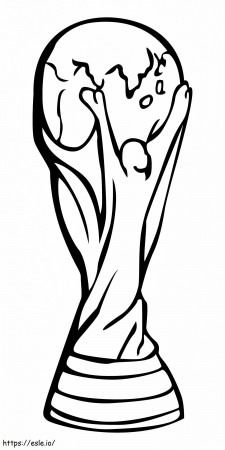 World Cup Trophy coloring page