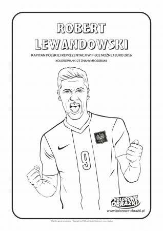 Robert Lewandowski | Kolorowanki dla dzieci | Robert lewandowski,  Lewandowski, School activities