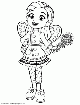 Butterbean Fairy Coloring Pages - Get Coloring Pages