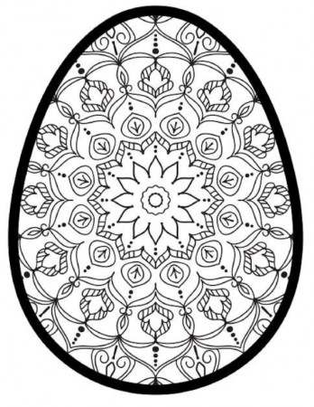 60 Printable Easter/mandala Egg Coloring Pages Group2 - Etsy