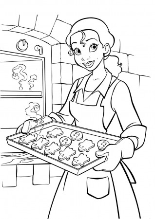 princess tiana waitress coloring | Frog coloring pages, Cartoon coloring  pages, Disney coloring pages