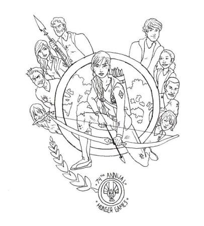 Online coloring pages the hunger games, Coloring Books for children.