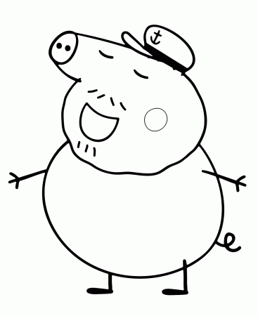 Peppa Pig - Grandpa Pig and his sailor hat