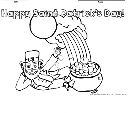 Cheerful Leprechaun Coloring Pages - Coloring Pages For All Ages