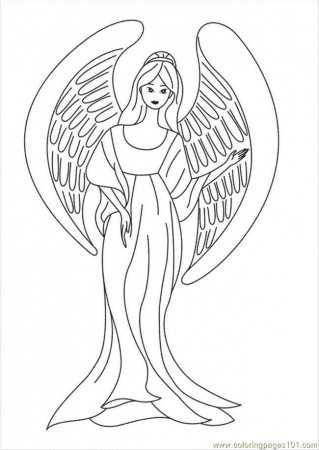 Coloring Pages Angel Coloring Sheets (Peoples > Angel) - free ...