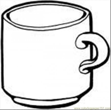 coloring pages cups | Coloring Pages Tea Cup Coloring Page (Food ...