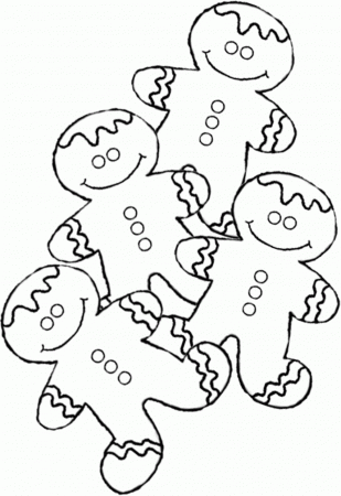 gingerbread boy coloring page - High Quality Coloring Pages