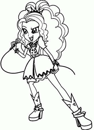 My Little Pony Girl Say Song Coloring Page | Wecoloringpage