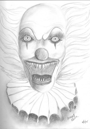 Creepy Clown Coloring Pages - High Quality Coloring Pages
