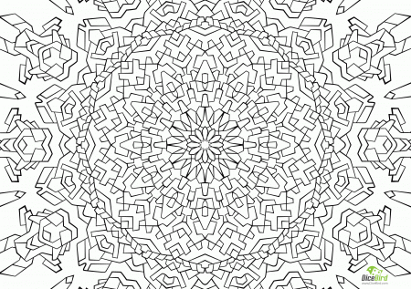The Lock free printable complex coloring pages