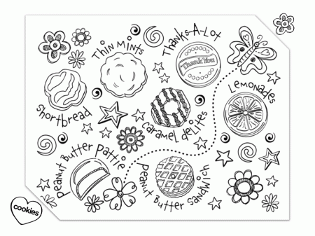 Cookies - Coloring Pages for Kids and for Adults