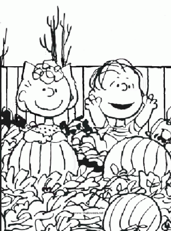 Great Pumpkin Charlie Brown Coloring Pages