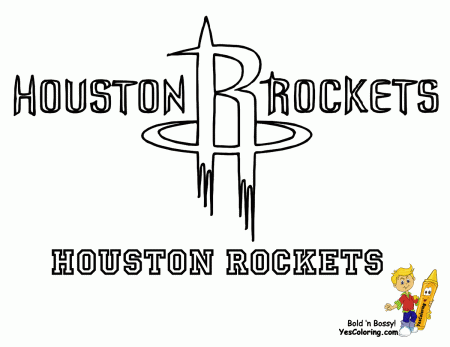 Houston Rockets Logo Coloring Page
