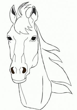 Horse Face Coloring Page