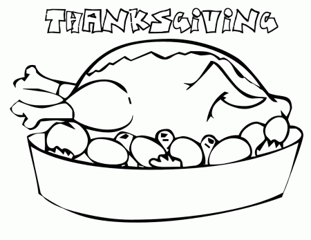 Thanksgiving Food Coloring Pages Kids - Colorine.net | #5967