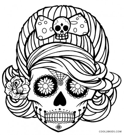 Skull Pages - Coloring Pages for Kids and for Adults