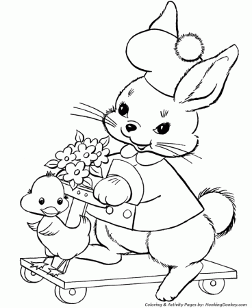 Peter Cottontail Coloring Pages - Easter Peter Cottontail Fun Time 
