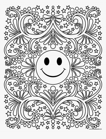 Free Printable Happy Face Smiley Coloring Page Available, HD Png Download ,  Transparent Png Image - PNGitem