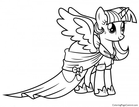 My Little Pony - Princess Twilight Sparkle 02 Coloring Page ...