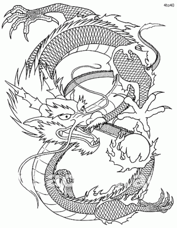 15 printable pictures of chinese dragon page - Print Color Craft