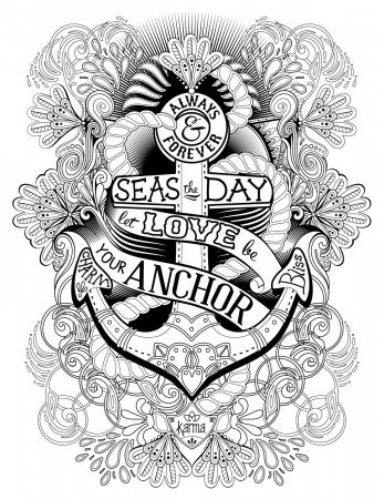 Free Printable Anchor Coloring Pages at GetDrawings | Free download