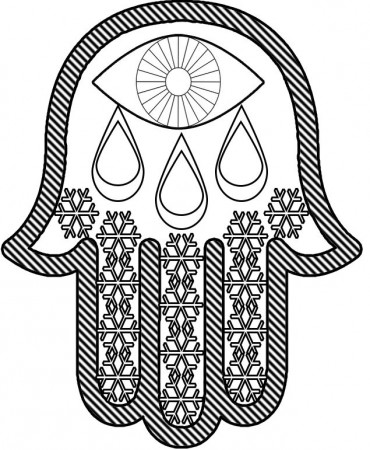 Hamsa Coloring Pages - Part 1 | Free Resource For Teaching
