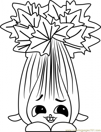 Super Celery Shopkins Coloring Page - Free Shopkins Coloring Pages :  ColoringPages101.com